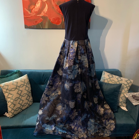 Eliza J size 10 navy blue formal dress - Picture 6 of 10